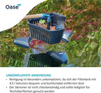 Teich Oberflächenabsauger Skimmer SwimSkim 50 für bis 50 m² 3500 l/h 45W Wasseroberflächenreinigung Teich