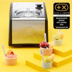 Eismaschine mit Kompressor 1,5 L MD 18387 selbstkühlend 150 W für Eiscreme Frozen Yoghurt Sorbet