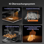 3D Drucker Kobra X Multi Color 600 mm/s FDM Drucker mit 4 Farben Fernsteuerung und adaptiver Extrusion