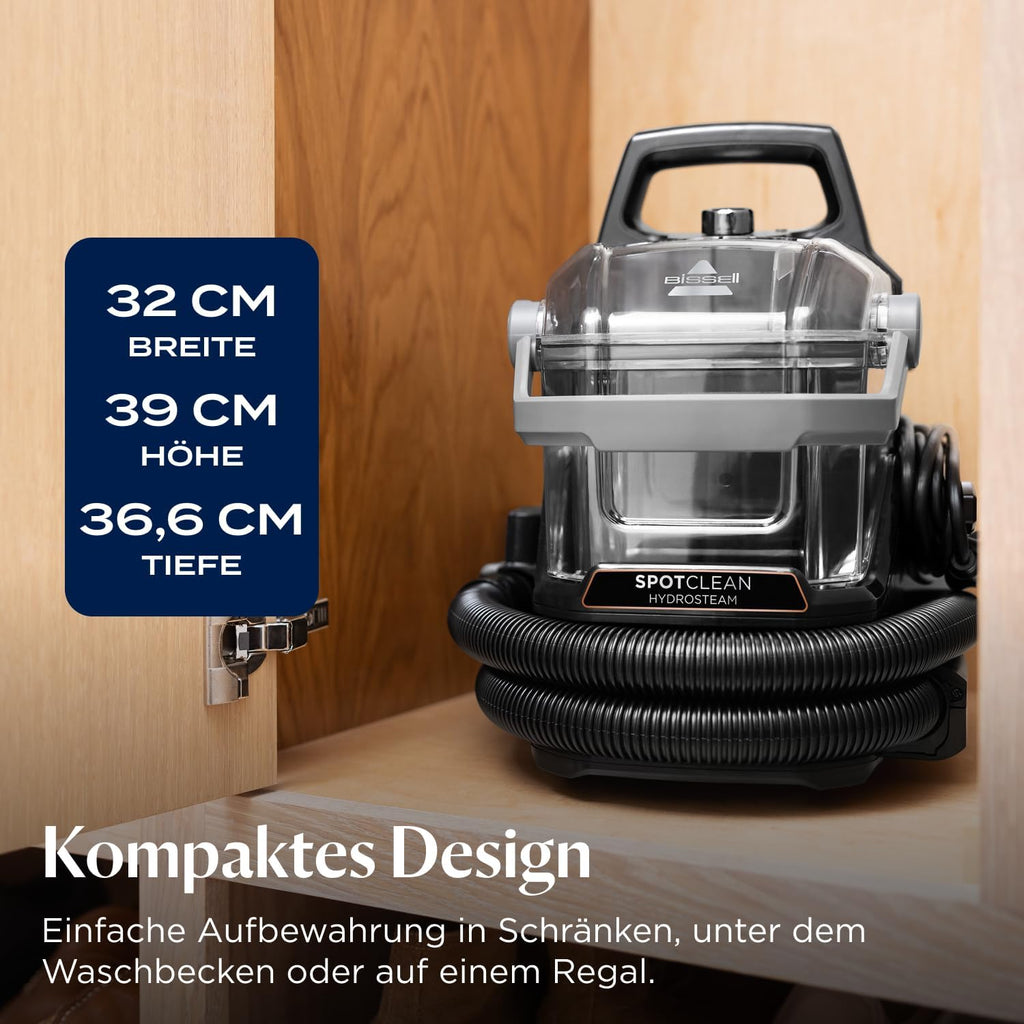 Polster- und Teppichreiniger Nasssauger mit Dampf HydroSteam 1000W Modell 3689N 1,9L Tank für Sofa Auto Teppich