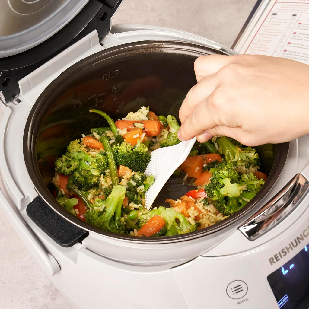 Digitaler Reiskocher und Dampfgarer Multikocher 1,5 L 12 Programme Warmhaltefunktion Timer Keramik Innentopf