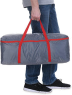 Tunnelzelt 5 Personen Atlanta 475x305x205 cm Stehhöhe Vordach eingenähter Boden 2 Kabinen Moskitonetz Eingang