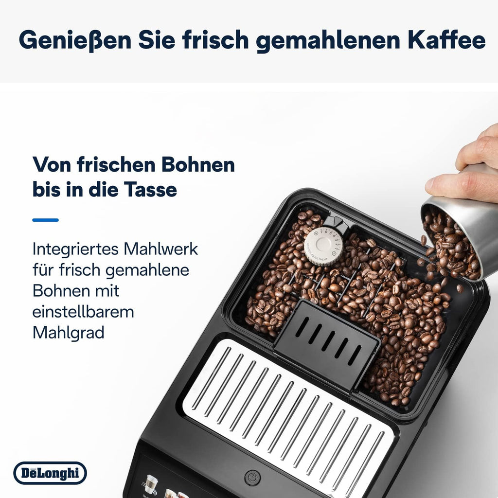 Kaffeevollautomat mit Milchsystem Eletta Explore ECAM452.57.G 40 Getränke Heiß und Kalt LatteCrema Touch Display