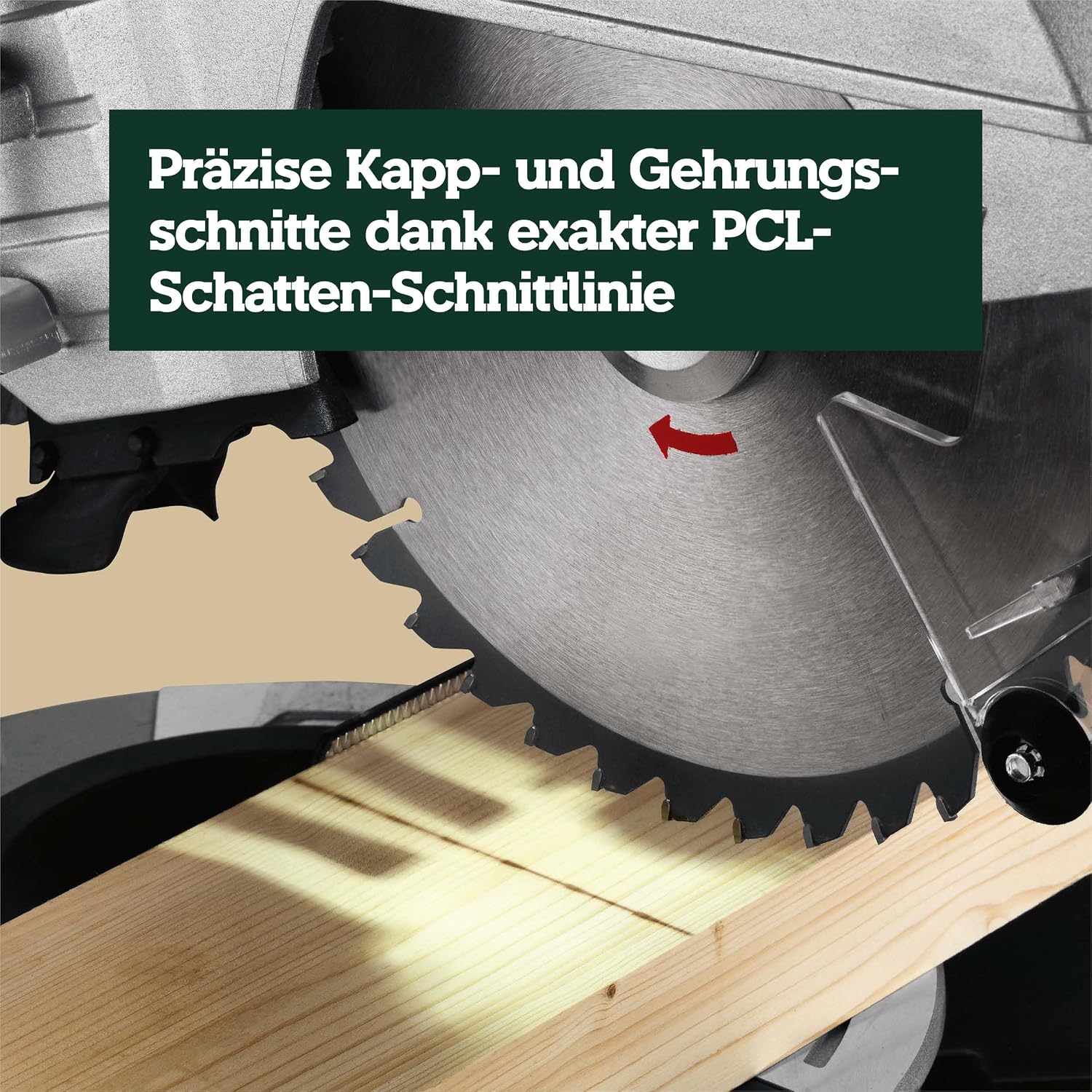 Kapp- und Gehrungssäge KGS 254 M 613254000 254mm Sägeblatt Zugfunktion 1450W Precision Cut Line Holz
