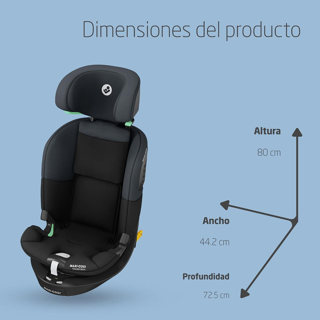 Kindersitz 360 Grad drehbar Emerald 360 S i-Size 40–150 cm ISOFIX 4 Liegepositionen G-CELL Seitenaufprallschutz
