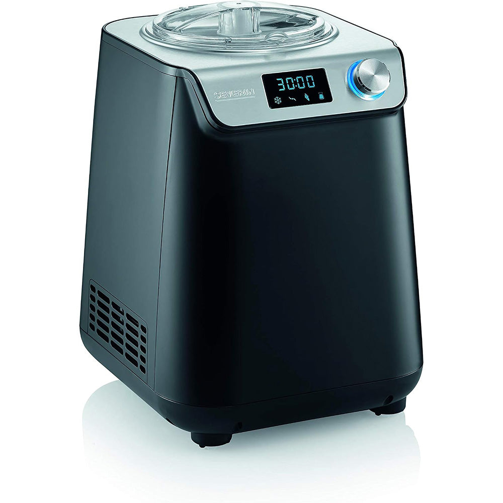 Kompakt Eismaschine & Joghurtbereiter EZ 7407 mit Kompressor 1,2 L 2-in-1 Eis Sorbet Frozen Joghurt inkl Zubehör