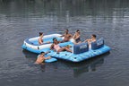 Aufblasbare Badeinsel Hydro-Force Tropical Breeze 43105 für bis zu 6 Personen 389 x 274 cm PVC mit Sonnendach