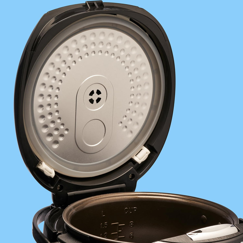 Digitaler Reiskocher und Dampfgarer Multikocher 1,5 L 12 Programme Warmhaltefunktion Timer Keramik Innentopf