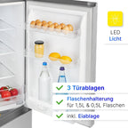 Kühl-Gefrierkombination 175L KG 320.2 143cm Energieklasse E leise 39dB Gefrierfach unten wechselbarer Türanschlag