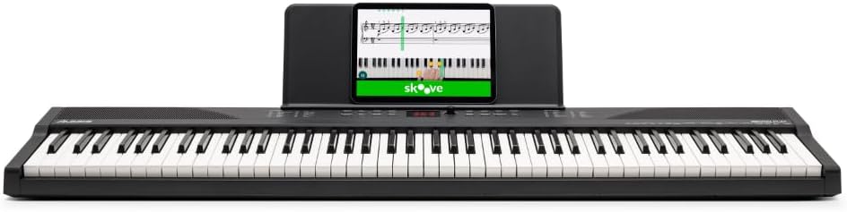 Digitalpiano 88 Tasten RECITALPLAY mit 480 Sounds USB MIDI Ständer Pedal Kopfhörer und Tasche