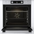 Einbauherd Set Heißluft Inox Set 4 77L Glaskeramik Kochfeld mit ExtraSteam AirFry PizzaMode PerfectGrill EcoClean