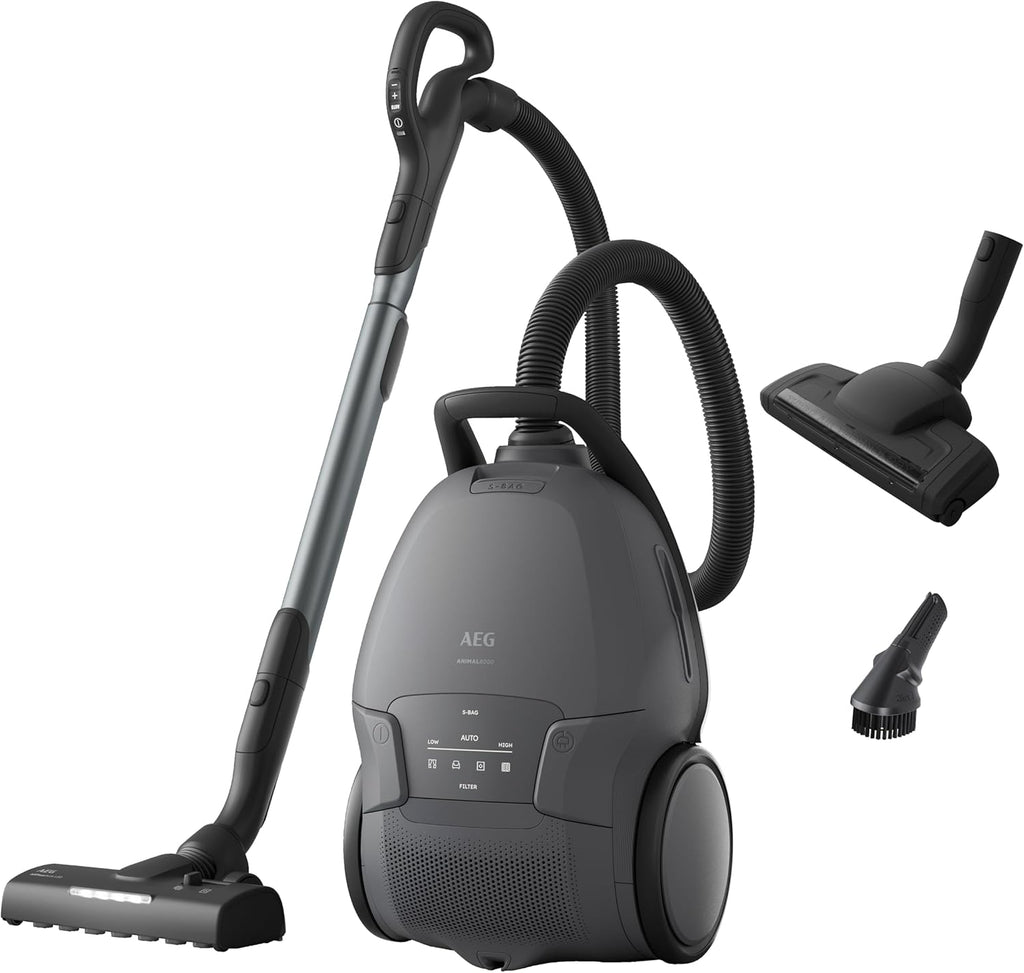 Staubsauger mit Beutel Animal 8000 AB81A2DG 5L HEPA-Filter Auto-Modus 12m Aktionsradius Tierhaardüse LED-Bodendüse