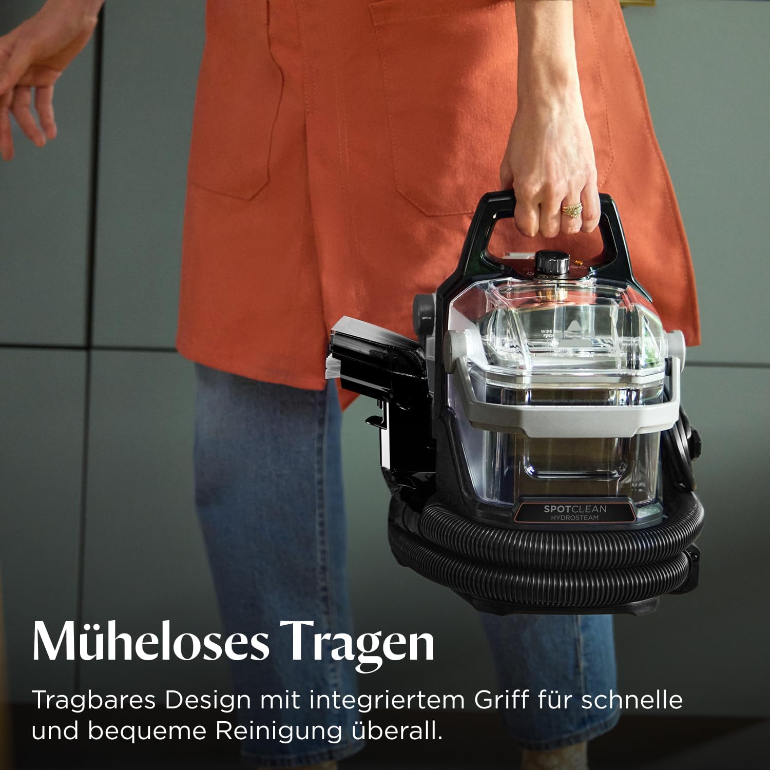 Polster- und Teppichreiniger Nasssauger mit Dampf HydroSteam 1000W Modell 3689N 1,9L Tank für Sofa Auto Teppich