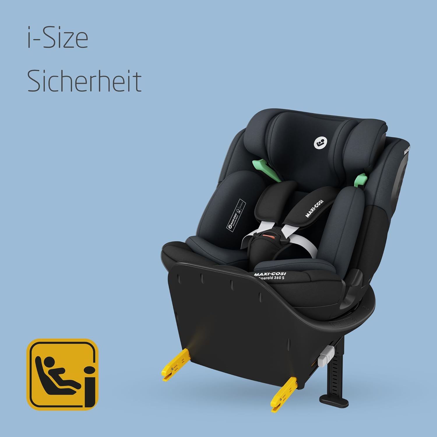 Kindersitz 360 Grad drehbar Emerald 360 S i-Size 40–150 cm ISOFIX 4 Liegepositionen G-CELL Seitenaufprallschutz