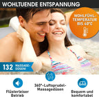 Aufblasbarer Whirlpool 6 Personen 185x185cm Tekapo C-TE062 132 Massagedüsen Spa Pool mit Heizung und Energiespar Timer