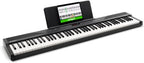 Digitalpiano 88 Tasten RECITALPLAY mit 480 Sounds USB MIDI Ständer Pedal Kopfhörer und Tasche