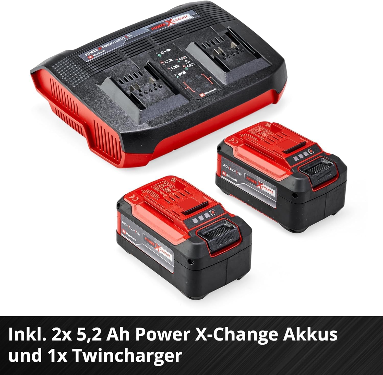 Akku-Rasenmäher RASARRO 36/42 Kit 36V 42 cm Schnittbreite für bis zu 725 m² Brushless Motor mit 2x 5,2 Ah Akku und Twincharger