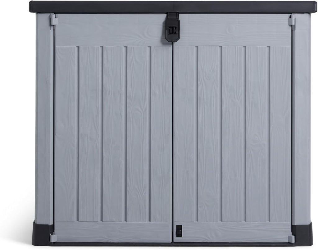 Mülltonnenbox Store It Out Pro 1200L 145.5x82x123cm wetterfest abschließbar Polypropylen für 2x 240L Mülltonnen