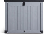 Mülltonnenbox Store It Out Pro 1200L 145.5x82x123cm wetterfest abschließbar Polypropylen für 2x 240L Mülltonnen