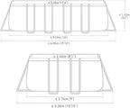 Aufstellpool Rahmenpool rechteckig 549 x 274 x 132 cm Ultra XTR 26356 mit Sandfilterpumpe Leiter Abdeckung