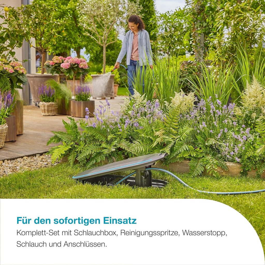 Schlauchbox RollUp M 20 m automatische Aufrollfunktion unterirdische Installation 18650-20 wetterfest 11 mm Schlauch
