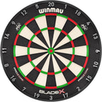 Steeldartscheibe Blade X Pro Core 3061 aus Sisal 48 x 48 cm mit Rota-Lock Montage Flights und Case