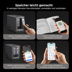 NAS Netzwerkspeicher 2-Bay DXP2800 Intel N100 8GB DDR5 2.5GbE 2x M.2 NVMe HDMI 4K ohne Festplatten