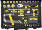 Werkzeugkoffer Set 142-teilig mit Handwerkzeugen und Aluminium Transportkoffer STMT98109-1