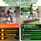 Walking Pad Pro Laufband klappbar mit 10 % Steigung 150 kg Tragkraft Bluetooth App 6 km/h