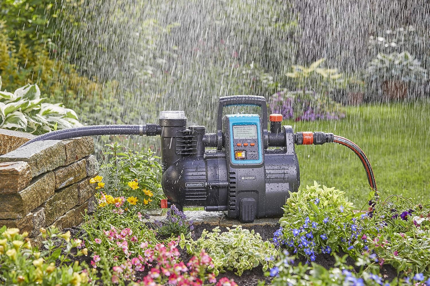 Hauswasserautomat 5000/5E LCD 5000 l/h 1300 W 230 V Druckpumpe mit LC-Display Trockenlaufschutz Edelstahl