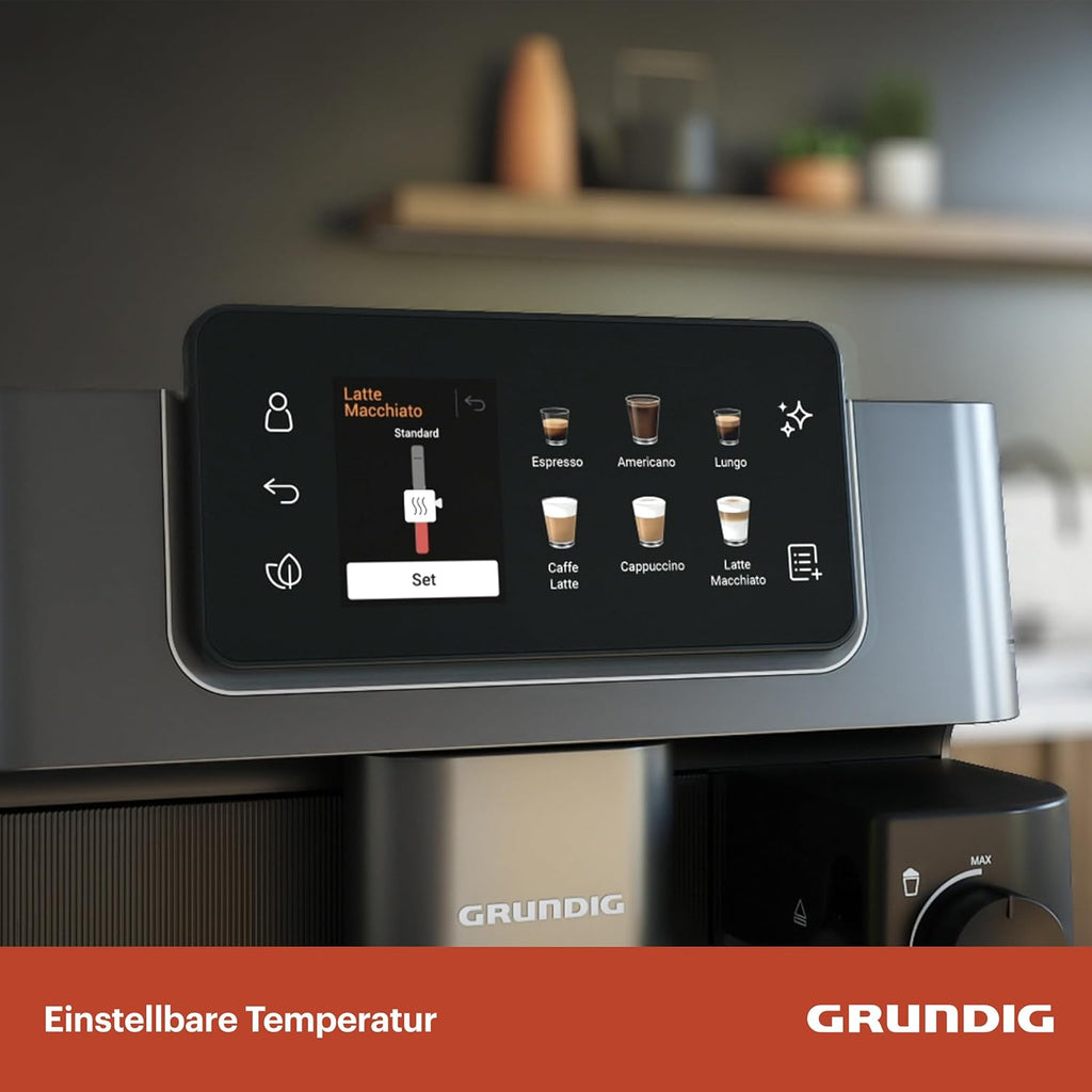 Kaffeevollautomat KVA 8230 18 Kaffeespezialitäten Cold Brew 19 Bar 1350 W externer Milchbehälter 2L Wassertank