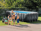 Aufstellpool Rahmenpool rechteckig 549 x 274 x 132 cm Ultra XTR 26356 mit Sandfilterpumpe Leiter Abdeckung