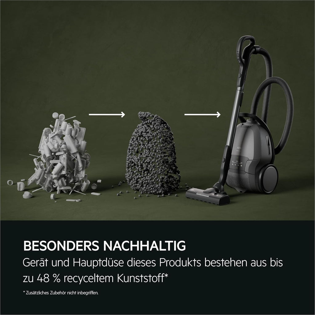 Staubsauger mit Beutel Animal 8000 AB81A2DG 5L HEPA-Filter Auto-Modus 12m Aktionsradius Tierhaardüse LED-Bodendüse