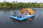 Aufblasbare Badeinsel Hydro-Force Tropical Breeze 43105 für bis zu 6 Personen 389 x 274 cm PVC mit Sonnendach