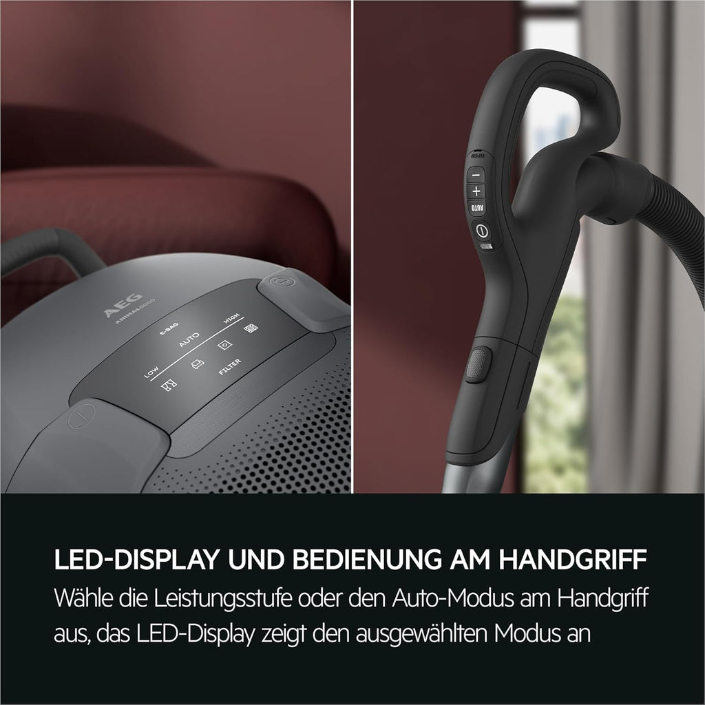 Staubsauger mit Beutel Animal 8000 AB81A2DG 5L HEPA-Filter Auto-Modus 12m Aktionsradius Tierhaardüse LED-Bodendüse