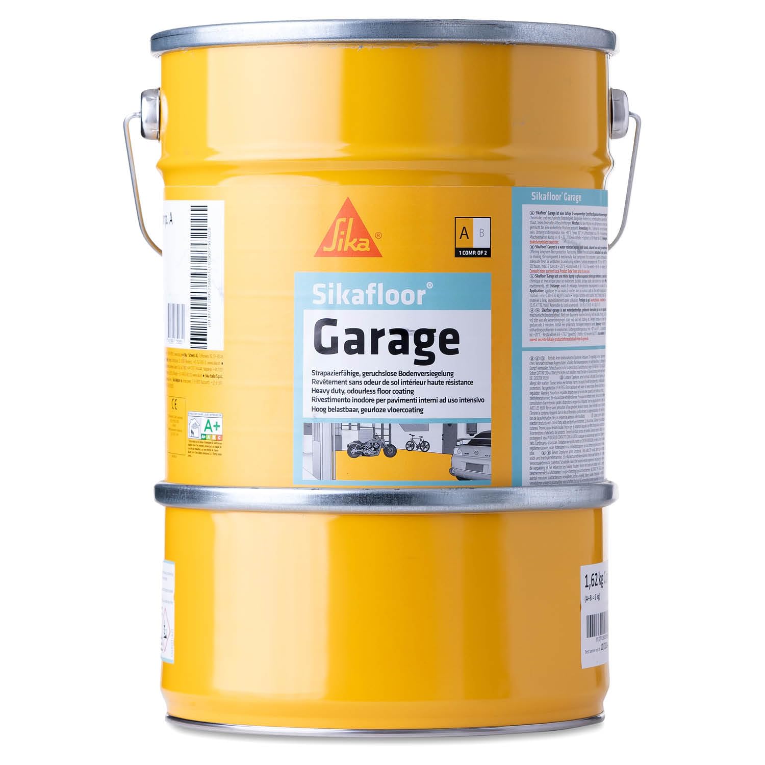 Epoxidharz Bodenbeschichtung Garage RAL7032 Kieselgrau 6 kg für Garagen Keller und Innenräume
