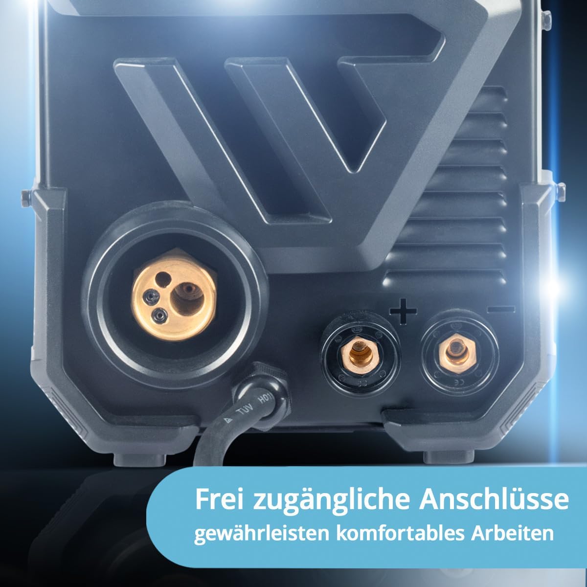 MIG MAG Schweißgerät 200A IGBT Inverter FLUX Lift TIG MMA synergischer Drahtvorschub 230V Metall
