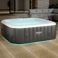 Spa Whirlpool Tenerife 185x185cm 910L 2400W mit 130 Massagedüsen LED-Beleuchtung und Abdeckung für 6 Personen