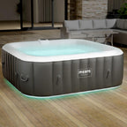Spa Whirlpool Tenerife 185x185cm 910L 2400W mit 130 Massagedüsen LED-Beleuchtung und Abdeckung für 6 Personen