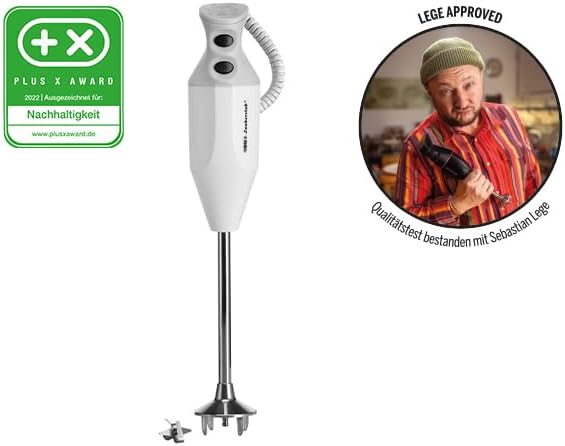 Stabmixer P 350 90880 300 W mit 2 Geschwindigkeitsstufen bis 22000 U/min und Edelstahlmesser