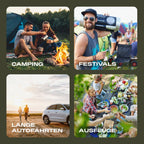 Kompressor Kühlbox 38L Dual Zone Kühl Gefrierbox 12V 230V Auto Camping Icecube Dual 40 bis -20°C