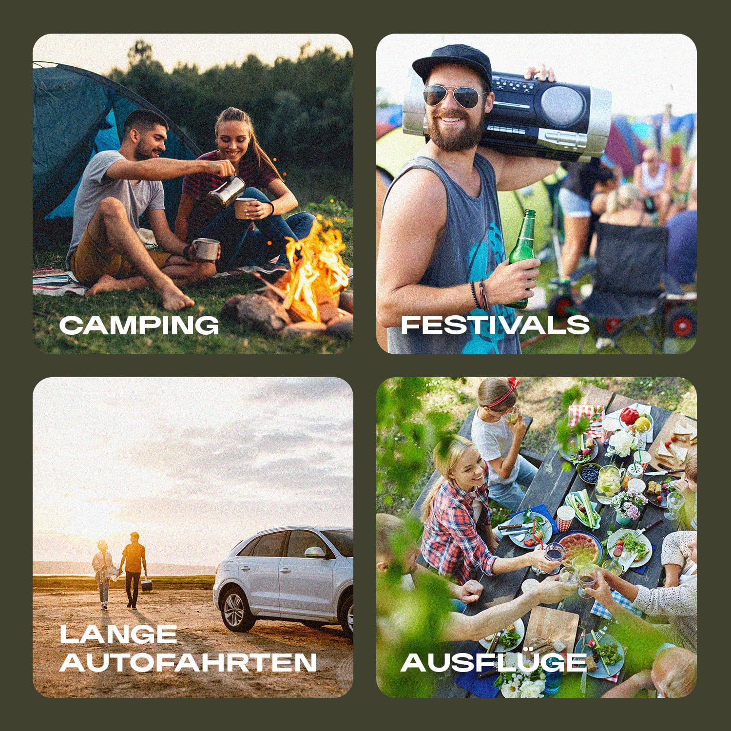 Kompressor Kühlbox 38L Dual Zone Kühl Gefrierbox 12V 230V Auto Camping Icecube Dual 40 bis -20°C