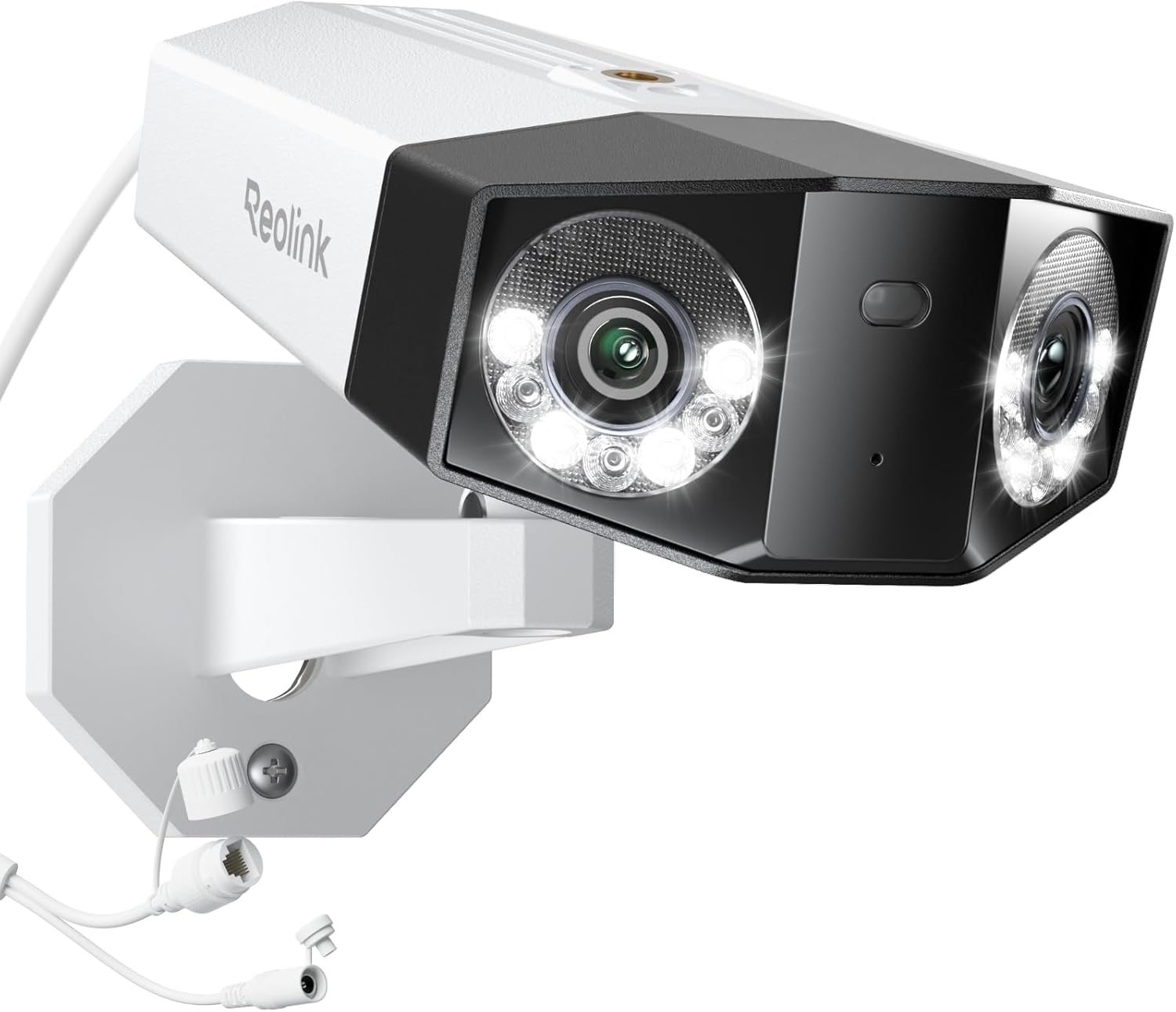 Überwachungskamera Duo 3 PoE 16MP Dual-Objektiv 180° Panorama Außenbereich Bewegungserkennung Personen Fahrzeug Tier 24/7 Aufnahme