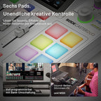 Audio Produktionssystem RØDECaster Duo RC Duo 4-Kanal Mixer mit USB-C Bluetooth Wi-Fi Dual USB und Touchscreen