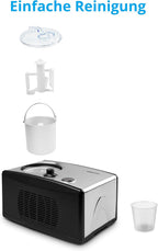 Eismaschine mit Kompressor 1,5 L MD 18387 selbstkühlend 150 W für Eiscreme Frozen Yoghurt Sorbet
