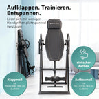 Inversionsbank klappbar SP-INV-1100-B Schwerkrafttrainer Rückenstrecker 4 Winkel bis 135 kg