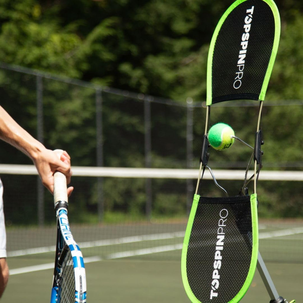Tennis Trainingsgerät Topspin verstellbar für Grundschläge und Techniktraining