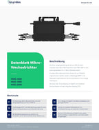 Mikrowechselrichter HMS-2000-4T 2000W für 4 Solarmodule MPPT IP67 Balkonkraftwerk WiFi optional reine Sinuswelle 230V 50Hz