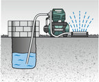Hauswasserwerk Edelstahl 600975000 1300 W 6000 l/h 55 m Förderhöhe mit 24 L Druckkessel