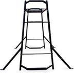 Garten Klettergerüst Metall Kletterleiter mit Bodenverankerung 265 x 112 x 222 cm belastbar bis 200 kg pulverbeschichtet Outdoor Training